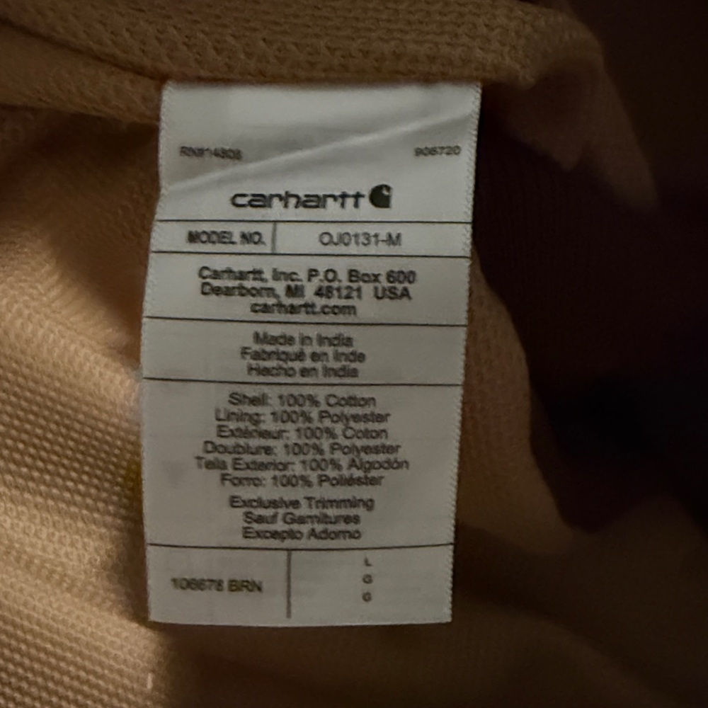 Carhartt Brown Hooded Jacket - Picture 7 of 7